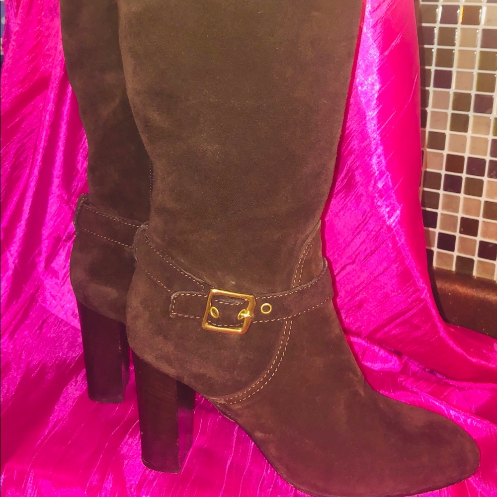 Incredible Suede Coach Boots!
